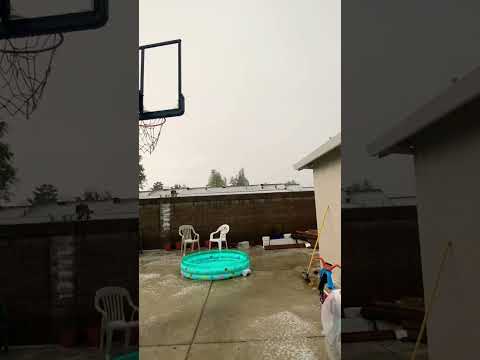 ❄️Raining & Hailing❄️ #viral #ice #cold #extreme #thunder #storm #rain #hailstorm #shorts #reels #yt