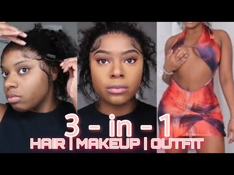 3-IN-1 | HAIR , MAKEUP , OUTFIT | GET READY W/ ME