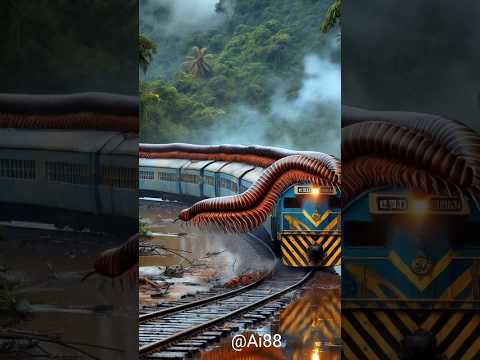 Nature Exploration | Travel Discovered | Abandoned Train #shorts #trending #wow #train #centipede