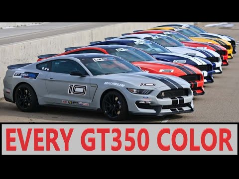 Every GT350 Color (2015-2020)