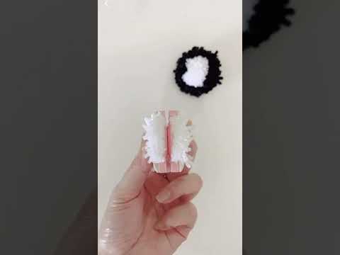 How to make Sanrio Kuromi Pom Pom #shortsyoutube