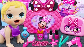 95 Minutes Satisfying With Unboxing Magic Disney Minnie Mouse Makeup Playset ASMR Lana Review Toys