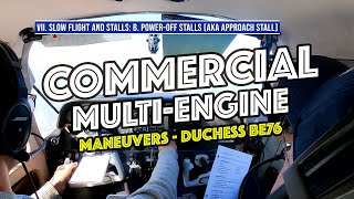 Commercial Multi Engine Training Maneuvers | Stalls, Steep Turns, Single Engine, etc. Duchess BE76