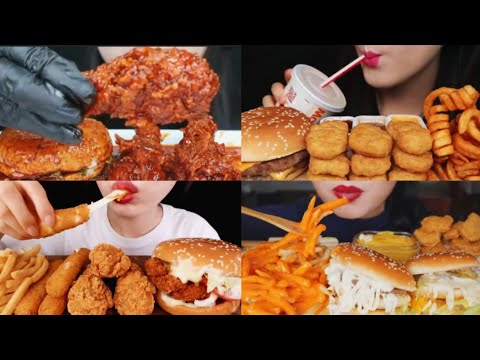 ASMR EATING YUMMY FAST FOOD 🔥🤤 BEST EATING FOOD MUKBANG VIDEO - 13