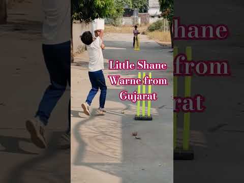 Little Shane Warne from Gujarat 💯#cricket #trending #viralshort