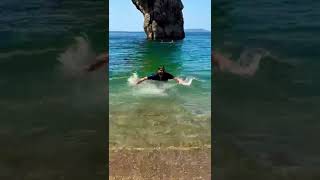 intha summer☀️ lo kuda antha cold 🥶 water..#londondiaries #durdledoor #seaside #uk #holidaytrips