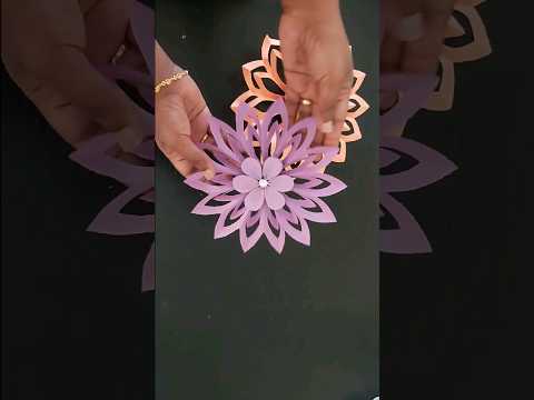 DIY Snowflakes made with paper #diy #christmasdecor #walldecorationideas