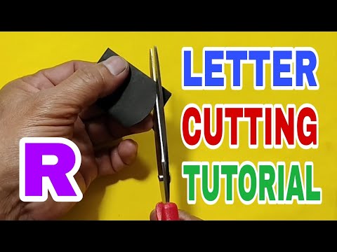 How to cut letter R #lettercutting