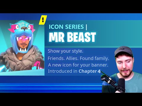 MrBeast Reacts to his Fortnite Skin! 🤩