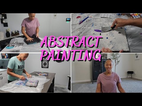 DIY AMATEUR ABSTRACT ACRYLIC PAINTING #acrylicpainting