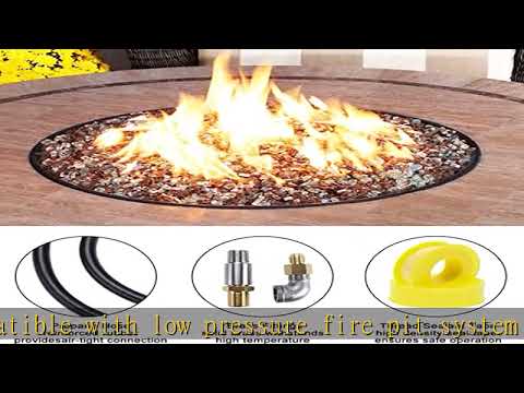 Patioer Fire Pit Installation Kit for Propane Gas Stainless Steel Burner Ring Installation Kit Repl