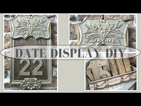 WOODEN DATE CALENDAR DIY - BEAUTIFUL WALL ART