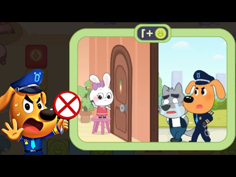 Sheriff Labrador's Safety Tips #34 - Do not Open the Door Strangers! - Babybus Games