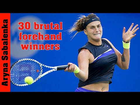 Aryna Sabalenka 💖 30 Brutal Forehand Winners.