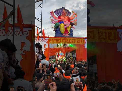 Shimoga Hindu Mahasabha Ganapathi ,moments  at Mahadwara💥 #shimoga #hindumahaganapathi #hindustan