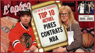 NBA Top 10 actuel (2024-25) : les pires contrats