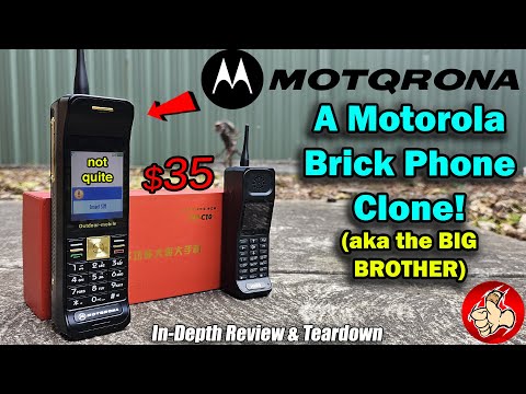 Here's the $35 "MOTQRONA" TTP C10 Brick Phone. Motorola from 1984 called...