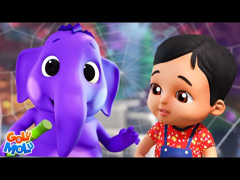 Ek Mota Hathi, एक मोटा हाथी, Elephant Song and Animal Rhymes for Children by Golu Molu