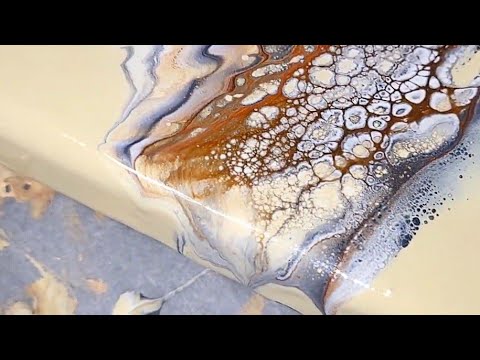 PEARL TAKEOVER! Two Acrylic Pouring Techniques, Same Colors, Stunning Results / Fluid Painting (378)