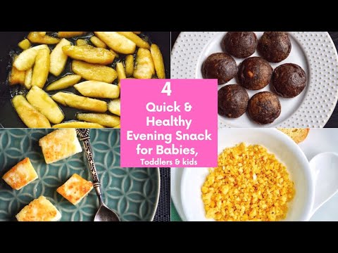 4 Quick & Healthy Evening Snack | Instant Snacks | 5 Minute Easy Snacks Recipe | Evening Snacks