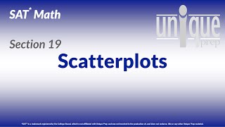 SAT Math Section 19: Scatterplots