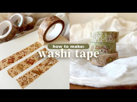 How to make your own washi tape! 🌱 Design + manufacturing