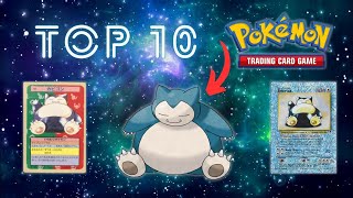 Top 10 EXPENSIVE Snorlax Pokemon Cards! 💤