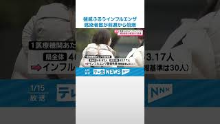 【“必要な対策”とは…】猛威振るう“インフルエンザ”　石川県内も感染者2倍に #shorts