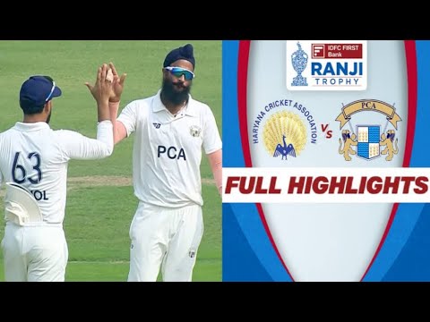 Ranji Trophy 2024/25, Haryana vs Punjab, Full Match Extended  Highlights