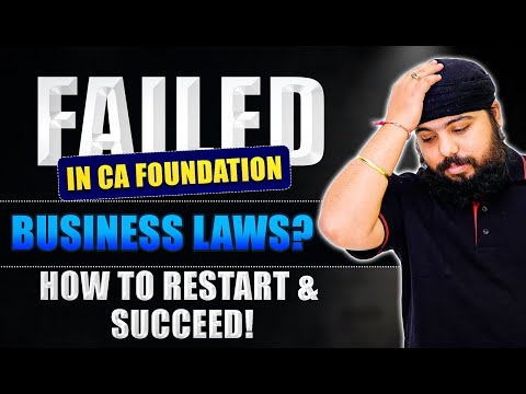 How to Restart And Succeed in Business Laws CA Foundation May 25 | 50 Days Planner Explained