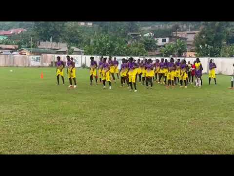 Rehearsing For Trophy Medeama FC. ... Doing their own thing for the trophy on Sunday