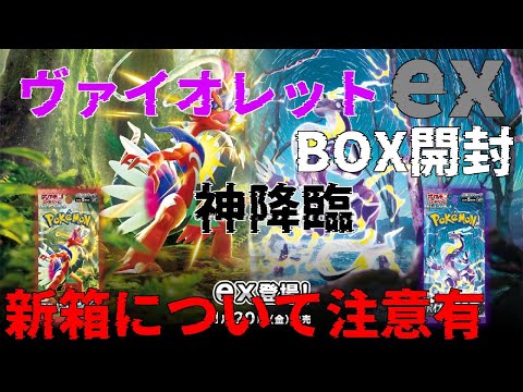 【ポケカ】本日発売!!ヴァイオレットex BOX開封!!シリーズも箱も新しくなったけど・・・【ポケモンカード】【開封動画】