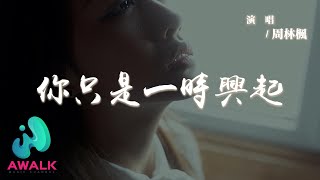 周林楓 - 你只是一時興起『我從未虛情假意，換來你的從未珍惜。』【動態歌詞 | Pinyin Lyrics】【AWALK MUSIC】