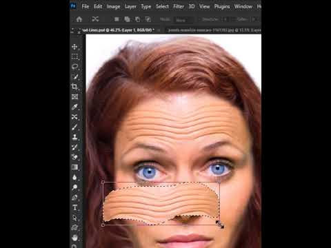 how to remove forehead lines in photoshop #shorts