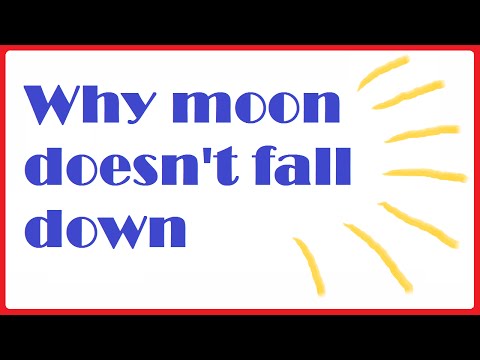 Why doesn't moon fall down on earth