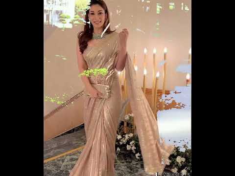 New stylish saree design Pakistani Indian saree design ideas for wedding for party wear#knfashion