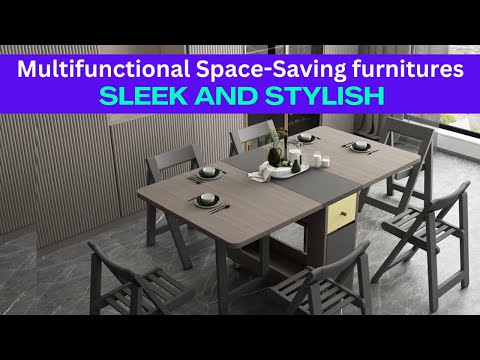 🤩Multifunctional Space-Saving Furniture Ideas Transform Your Home with Stylish Solutions #furniture