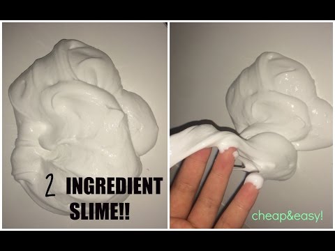 2 INGREDIENT SLIME!! EASY& CHEAP