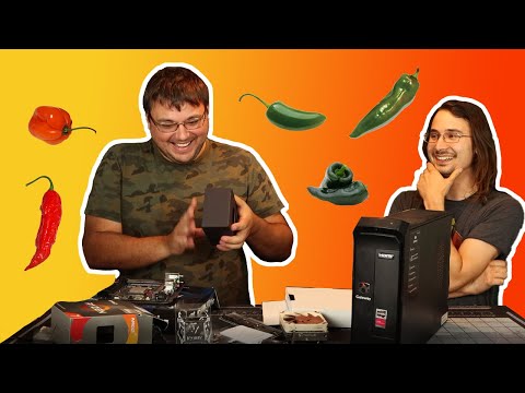 Every Time He Messes Up Building A PC He Has To Eat HOT Pepper