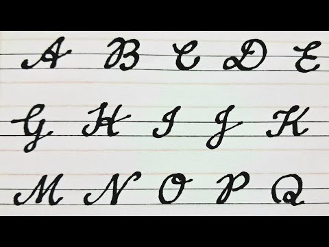 Cursive writing for Beginners #2, A to Z, CBSE ICSE IGCSE IB, Capital letters कैसे लिखना सिखाएं