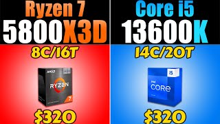 R7 5800X3D vs i5-13600K - How Much Performance Difference?