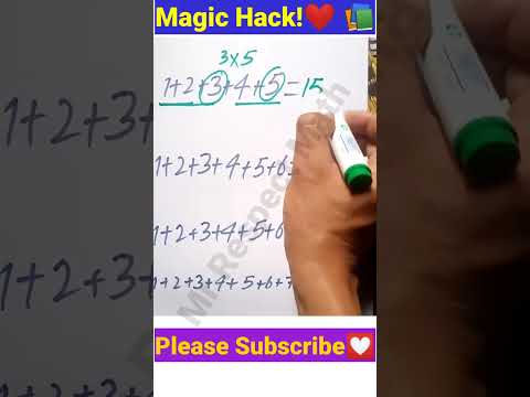 Magic Math Tricks #maths #mathtips