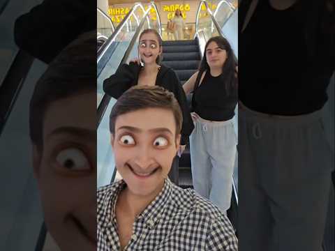 Filter prank on the escalator #funny #filter