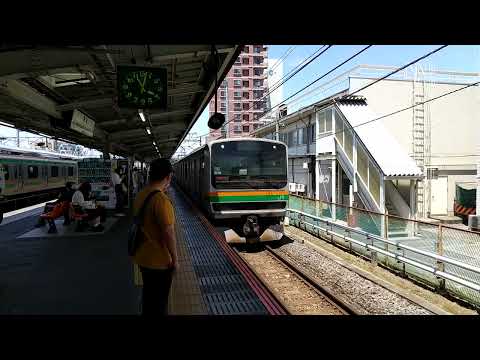 JR高崎線 E231系1000番台5両編成籠原駅 増結シーン