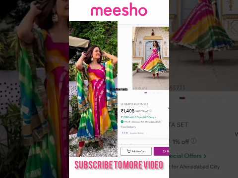 Meesho lehenga haul same dress collection on Meesho #shorts #youtubeshorts #meesho