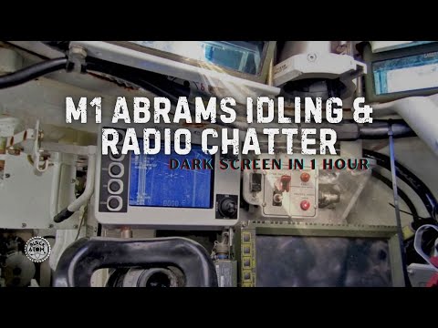 ⨀ M1 Abrams Tank Idling with Relaxing Radio Chatter ⨀ 12 Hours of Military ASMR for Deep Sleep ⨀