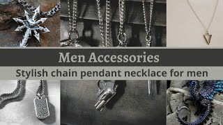 Stylish chain pendant necklace for men| pendant necklace ideas|mens fashion