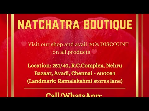 Natchatra boutique Avadi - Readymade sarees - stitched sarees