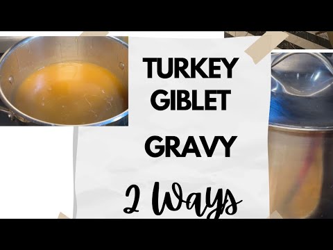 Vlogmas 2024 Day 20! Turkey Giblet Gravy 2 Different Ways!