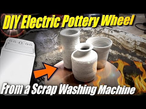 Make an Electric Pottery Wheel from a Scrap Washing Machine